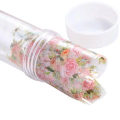 Nail Art Decoration Nail Art Accessories Flower Nail Foils Floral Nails Stickers Transfer Paper Decals Holographic Nails Decals