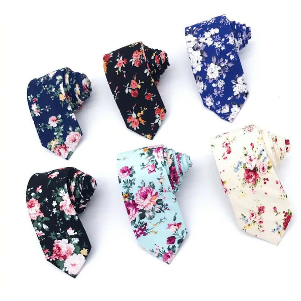 Cotton Men Ties Fashion Print Casual Business Printed Tie Men's Tie Cotton Ties