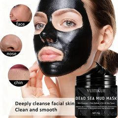Dead Sea Mud Face Mask Cleanser, suitable for all skin types. Rich in minerals, it moisturizes and brightens the skin.