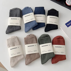 Mens Casual Cotton Socks Breathable Long Business Socks