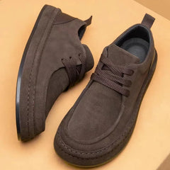 Men's Shoes Are Fashionable Brown Casual Shoes Made of Durable Suede Material Comfortable Walking Shoes Suitable for Daily Wear