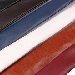 New PU Leather Ties for Men Casual Neckties 5cm Slim Fashion Solid Color Mens Necktie for Wedding Business Suit Tie