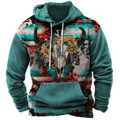 Men Hoodies Western 3d Print Cowboy Women Hooded Sweatshirts Men Oversized Pullovers Vintage Streetwear Clothing Kid Hoodie