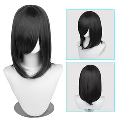 Anime Synthetic Hair wig Cosplay Wig Short Personification Cos Cute Lovely Pink Wig Wavy Curls Party Synthetic Hair with Bangs