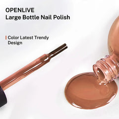 Nail Gel - High Saturation Brown Nail Polish, UV Curing Long-Lasting  Manicure Kit for Halloween and Christmas Gifts