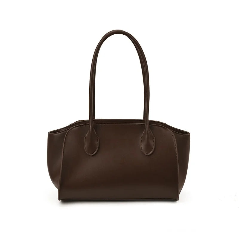 2026 Trendy Light Luxury Tote Bag Niche Design Commuting Simple Women's Handbag High Quality Soft Leather Underarms Bag Gifts