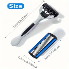 Razor Classic 6 Edge Safety Razor for Mens Shaving&Womens Hair Removal 24 Shaving Blades Manual Shaver