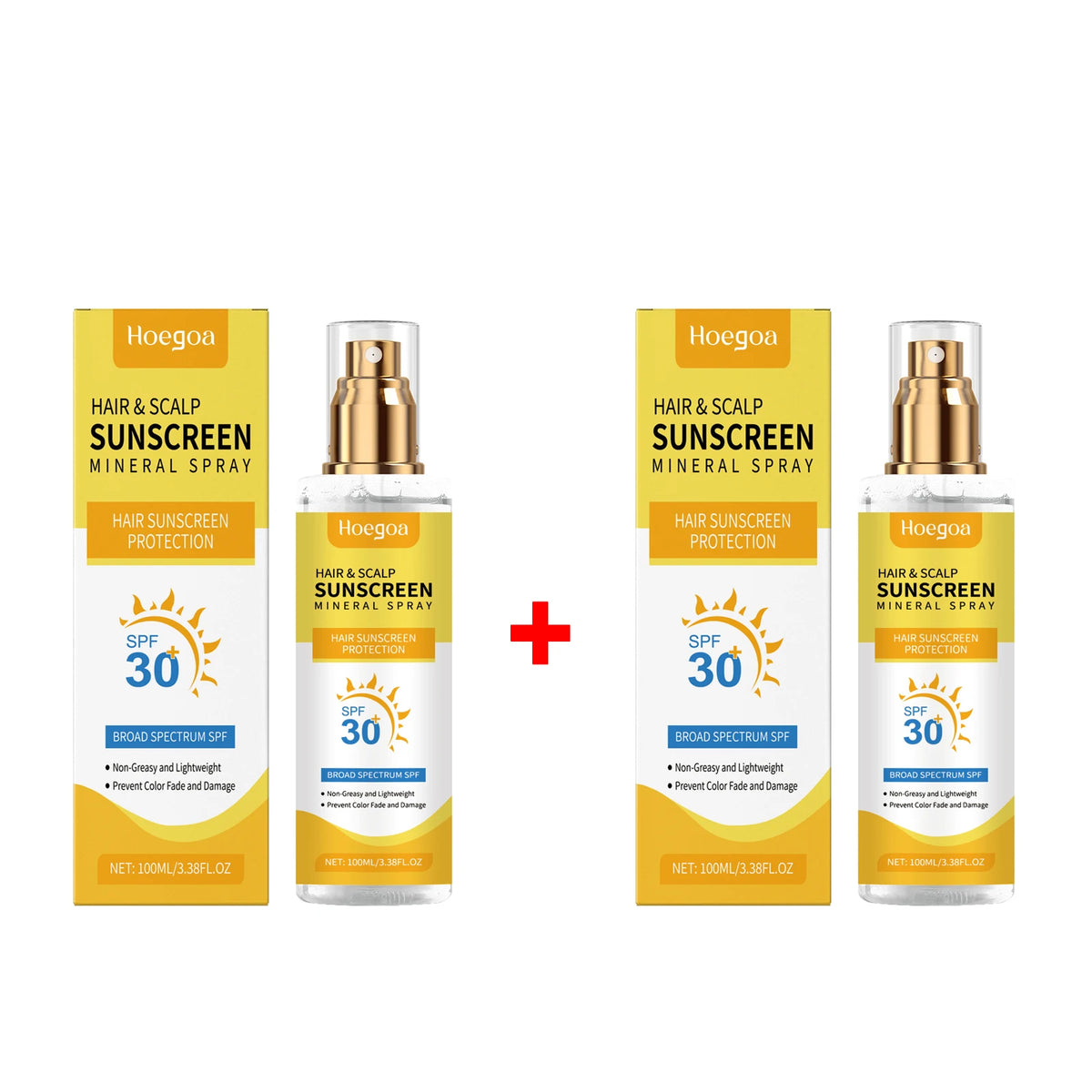 Scalp Hair Sunscreen Spray For Dyed Highlighted Hair UV Protection Prevent Hair Fading Dryness Lightweight Scalp Sunscreen Care