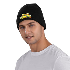 Subway Surfers Logo Game Knitted Caps Women's Men's Skullies Beanies Winter Hat Acrylic Parkour Sport Crochet Cap