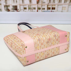 Luxury Women's Tote Bag 2026 New Arrival - Premium Texture, Large Capacity, Designer Alphabet Print, Niche Style