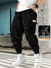 [Trendy Camo Cargo Pants] Men's Camo Cargo Pants Men's Trendy Casual Regular Fit Trousers With Pocket For Outdoor Activities