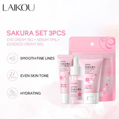 Sakura Skin Care Sets & Kits With Cleanser,Serum,Eye Cream,essence Cream Beauty Products For Women Face Skin Care Set