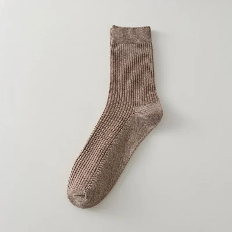 Mens Casual Cotton Socks Breathable Long Business Socks