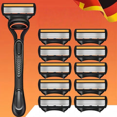 Razor Classic 6 Edge Safety Razor for Mens Shaving&Womens Hair Removal 24 Shaving Blades Manual Shaver