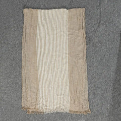 Luxury Cotton Linen Yarn-dyed Winter Men Scarf Tassel Autumn Winter Warm Striped Men's Scarves Soft Male Accessories