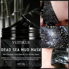 Dead Sea Mud Face Mask Cleanser, suitable for all skin types. Rich in minerals, it moisturizes and brightens the skin.