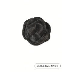 Synthetic Wigs Grip Bun Synthetic Hairpieces Heat Resistant Hair Grasp And Clip The Flower Bud Head Suitable For Women Daily Use