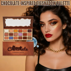 Chocolate Eyeshadow Palette Matte Shimmer Neutral Brown Tones Makeup Palette Highly Pigmented Daily Wear Makeup Cool Tones