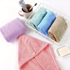 Women Long Hair Quick-Dry Hair Towel Soft Microfiber Towels Shower Cap Towel Bath Hats for Women Dry Hair Cap Lady Turban Head