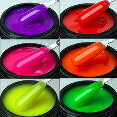 Jillnails 100g Glitter Shimmer Milky Hard Gel Builder Nail for Nails Extensions Royal Blue Pink  UV LED Camouflage  Selfleveling