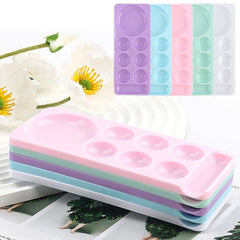 Nail Art Palette False Nail Tips Mixing Color Drawing Pallet Polish Display Shelf Manicure Tools Footprint Paints Nail Polishes