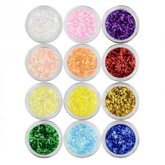 Nail Glitters Irregular Shell Paper Powder Nail Polish Sequins for Manicure Glitters Nail Peeling Pigment Supplies Nails Sticker
