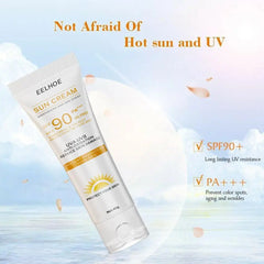 Whitening Sunscreen SPF90+ UV Protection Sun Screen Lsolation Moisturizing Brightening Face Body Arms Thighs Sunblock Skin Care