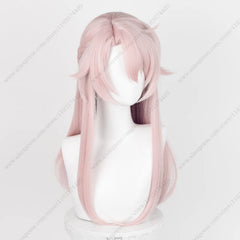 Game Jiaoqiu Cosplay Wig 68cm Long Pink Gradient Heat Resistant Synthetic Hair Halloween
