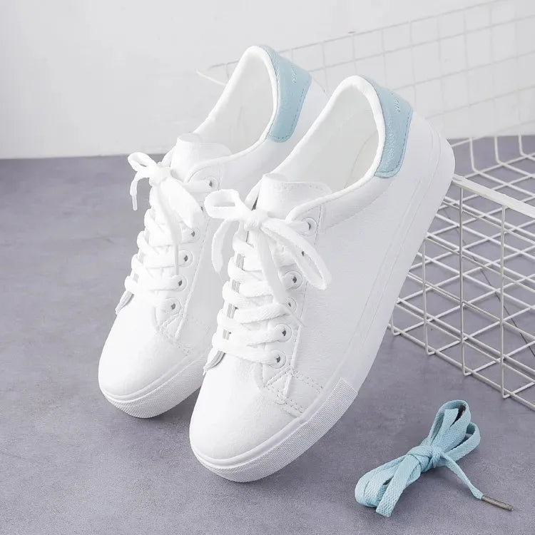 Womens Vulcanize Shoes Classic White Casual Sneakers