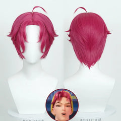 Movie Kpop Cosplay Wig Mire Lumi Zoei Purple Black Red Long Hair Heat Resistant Synthetic Wigs Carnival Props