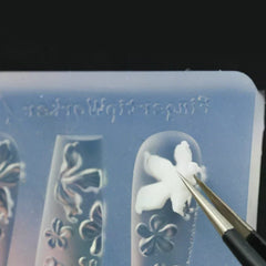 Nail Mold Silicone Retro Pattern Nail Art Decorations Baroque Style Relief Design Nail Art Template Stereoscopic Manicure Tools