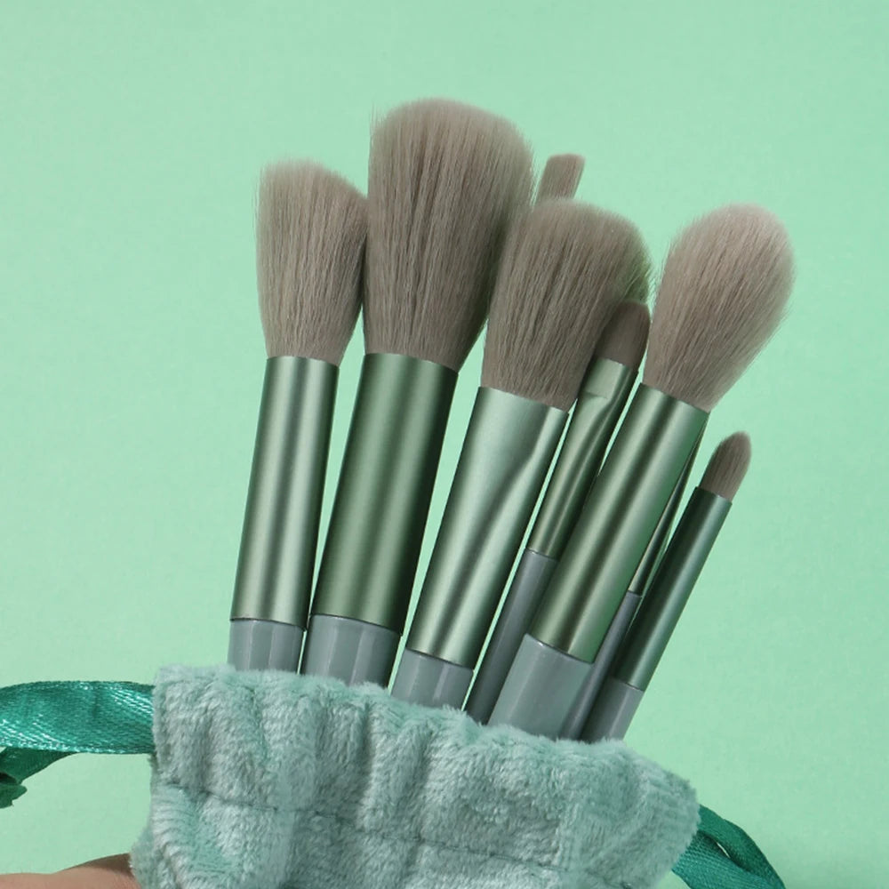 13 PCS Makeup Brushes Set Professional Eye Shadow Foundation Women Cosmetic Brush Eyeshadow Blush Beauty Soft Make Up Tools Bag