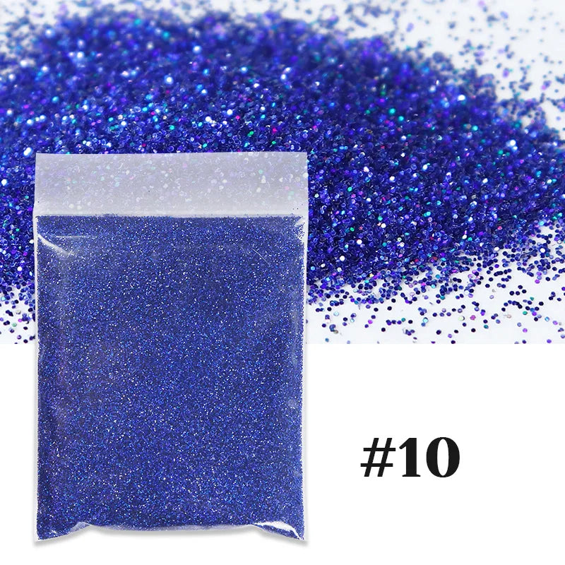 10g/bag 0.2mm Laser Nail Glitter Powder Multi Colors Diamond Rainbow Linear Glitter Gel Polish Holographic Shimmer Pigment New