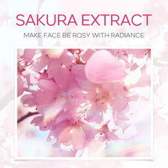 Face Skin Care Set Cleanser Sakura Essence Cream Moisturizing Toner Eye Cream Face Serum Improve Roughness & Dryness Skin Care