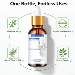 Tea Tree Essential Oil ,100% Pure Nature for Aromatherapy, Diffuser, Humidifier,  Woody, Relieving Stress，Massage Muscle