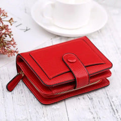 Women Wallets Cartera Small wallet Coin Purse Short zipper Hasp Wallet Fashion Female Leather Money Bag