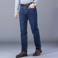 JEAN Autumn/Winter new men's casual pants, high-quality business formal sportswear jeans, straight-leg stretch long pants