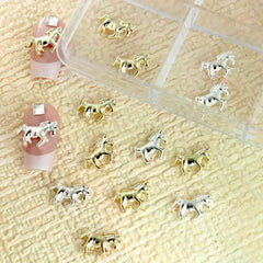Minimally Designed Three-dimensional Horse Nail Decor Alloy Nail Art Charm Manicure Decoration Accessories