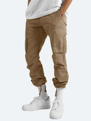 Men's Cargo Joggers 2025 New Baggy Casual Pants - Stylish Loose Fit Sport Trousers with Drawstring Cuff for Daily Wear