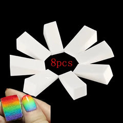 Nail Art Tools 8-Piece Set DIY Creative Gradient Sponge Blocks Starry Sky Nail Sponge Stamp