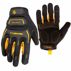 1Pair Work Gloves Men & Women, Utility Mechanic Working Gloves High Dexterity Touch Screen For Multipurpose,Excellent Grip