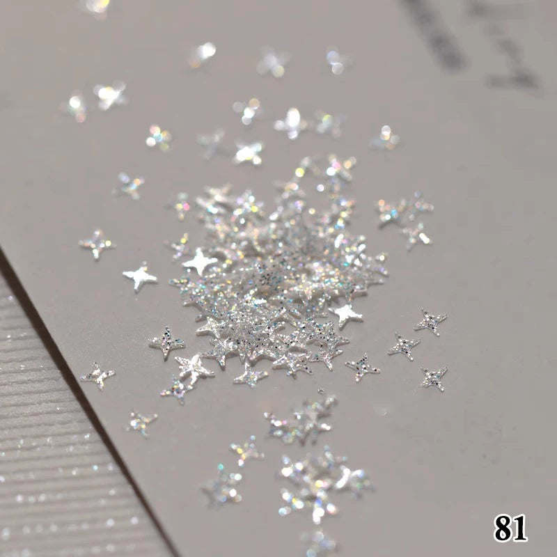 Nail Art Super Glitter Sequins Holographic Lights Fantasy Nail Art Sequins For Girls DIY Glamour Nail Art Tools Manicure Decor