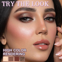 18-Color Eyeshadow Palette – Pearlescent, Matte, Fine Shimmer, Glitter, Earth Tones, Long-Lasting, High-Performance