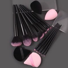 12Pcs Soft Makeup Brushes Set for Cosmetic Beauty Foundation Blush Powder Eyeshadow Concealer Blending Make Up Brush