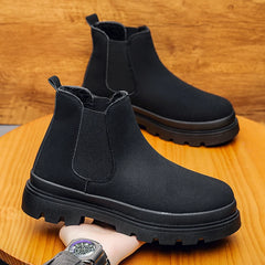 2025 High Quality Men‘s Booties Platform Ankle Chelsea Boots for Man Luxury Designer Shoes for Men Flat Heel Warm Casual Elegant