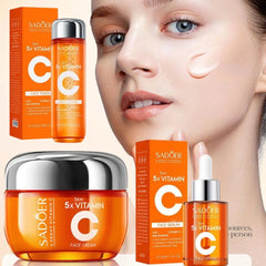 Vitamin C Firming&lifting Skincare Set Moisturizing Brightening Essence Revitalizing Skin Repair Serum Cream Korean Skincare