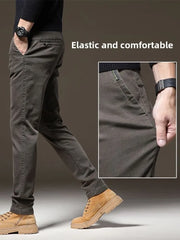 Fall High-End Casual Pants Men's Wear-Resistant Versatile Busin West Pants Trendy Loose Straight Long Pants for Men