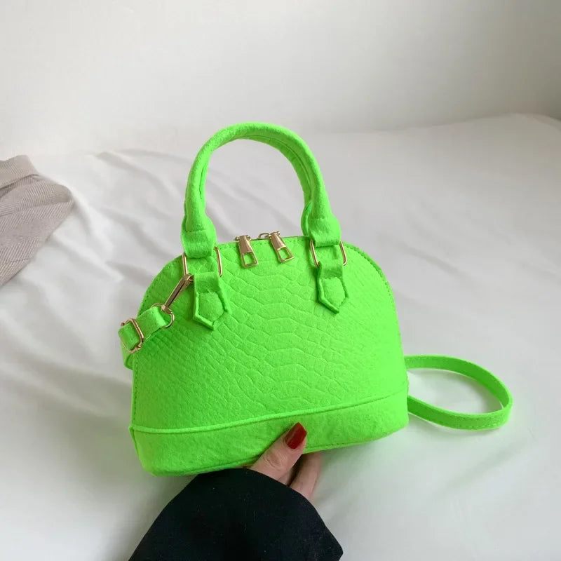 Women’s Crossbody Handbag Retro Felt Purse with Organizer