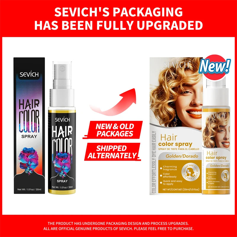 Hair Color Spray Hairs Dyed Hair Colour Styling Product Long Lasting Dye for Hair Beards Coloring Temporary Hair Colour Cream