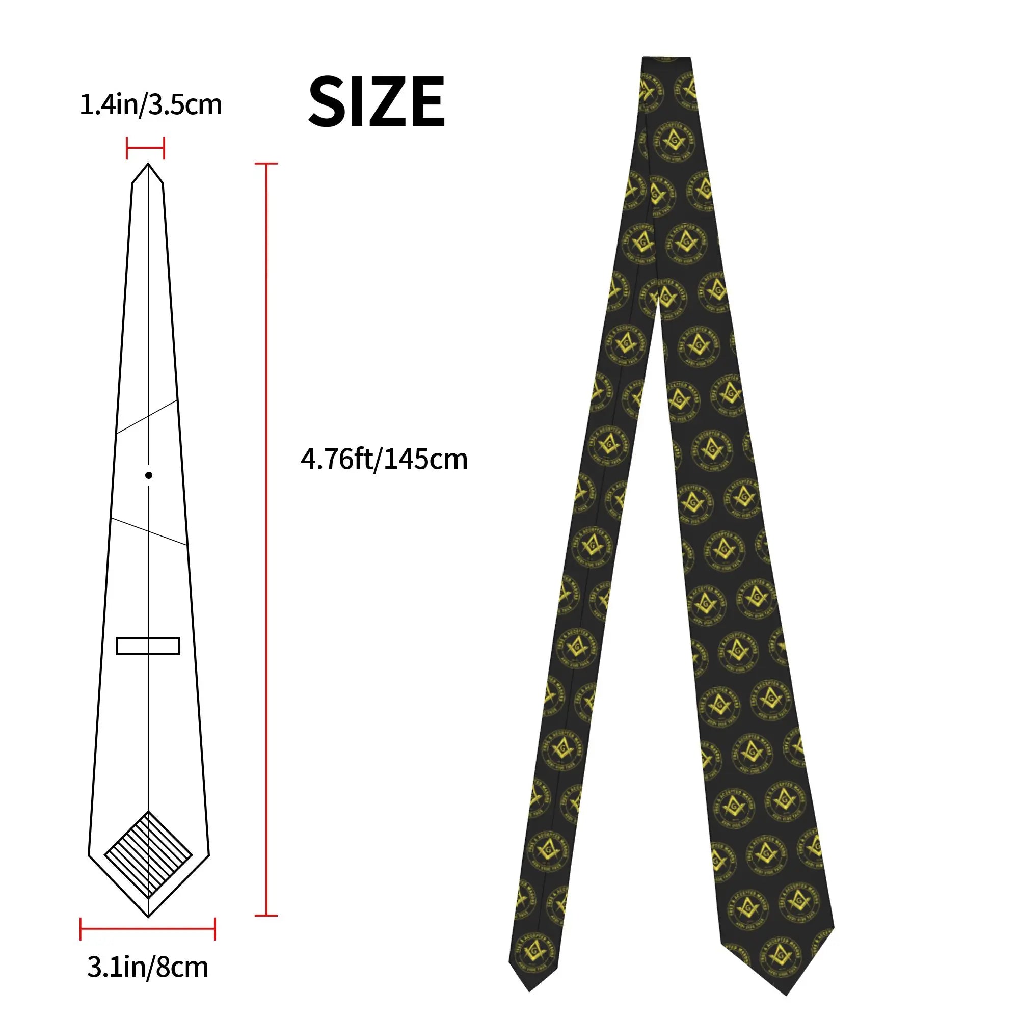 Masonic Freemason Tie Personalized Business Necktie